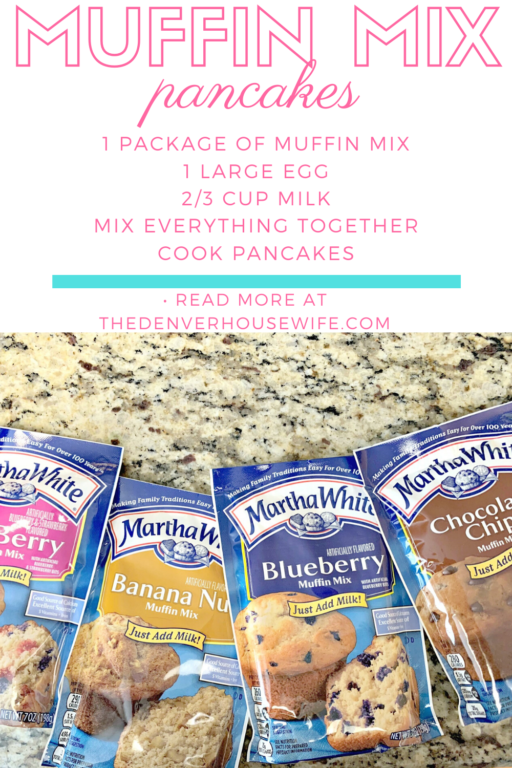 Easy Muffin Mix Pancakes » The Denver Housewife