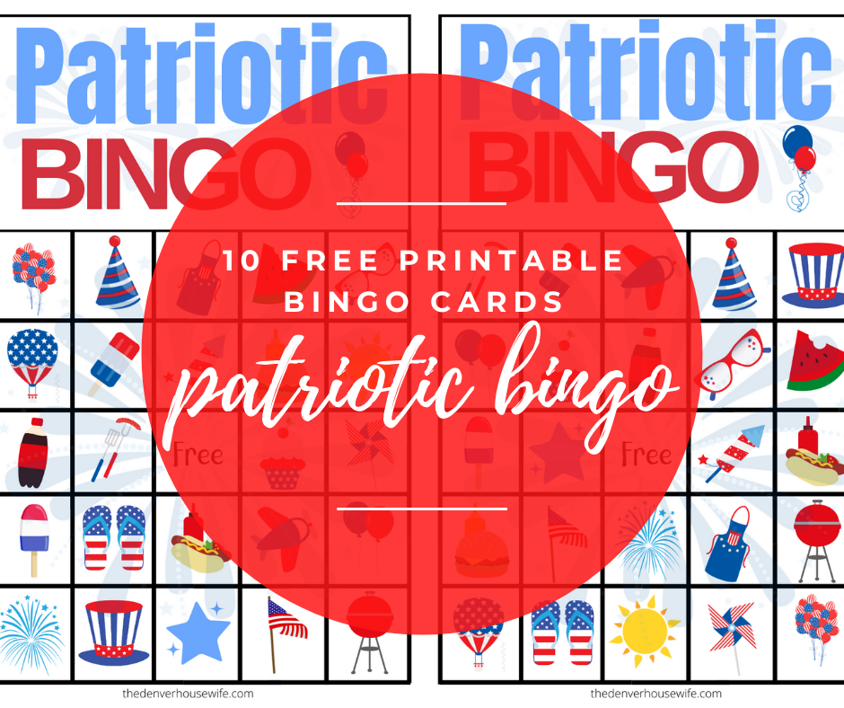 Free Patriotic Bingo Cards Printable for Kids