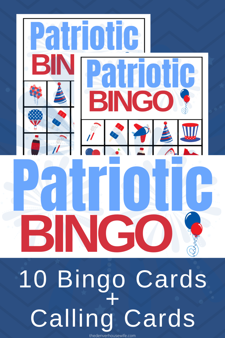 Free Printable Patriotic Bingo Cards