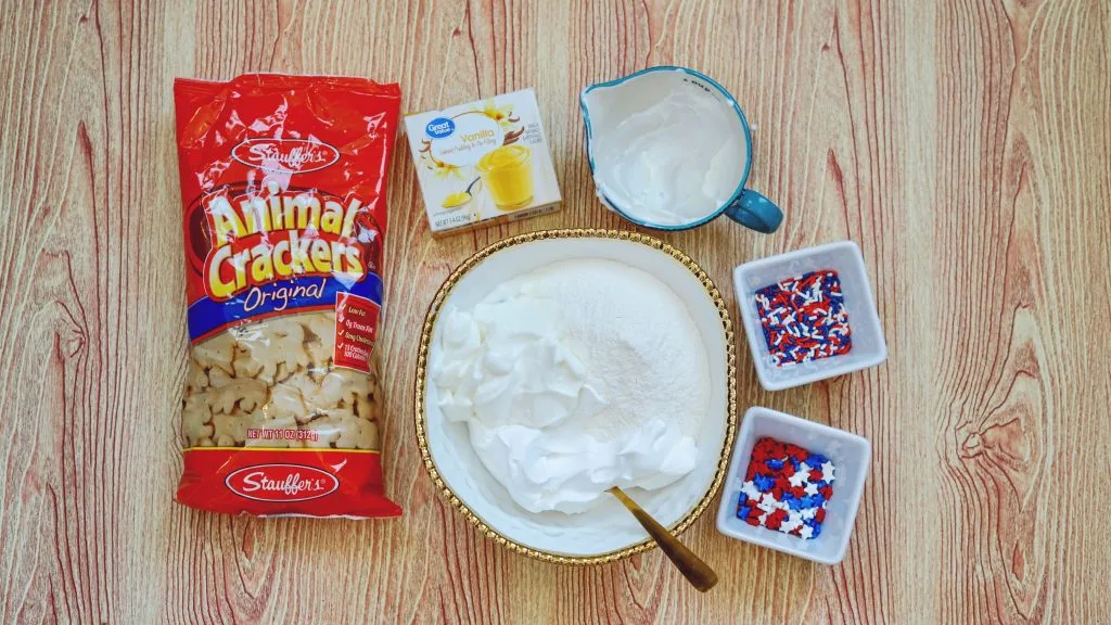 Patriotic Dunkaroo dip for kids