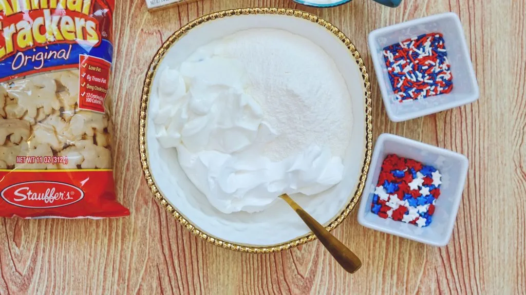 Patriotic Fruit and Cookie dip