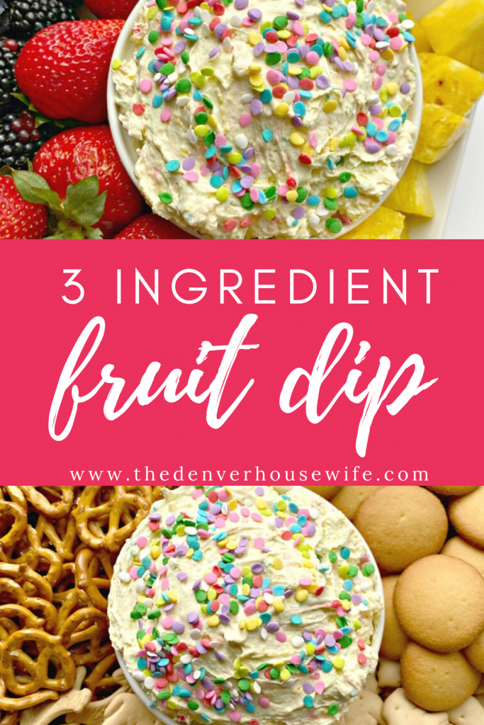 3 ingredient fruit dip