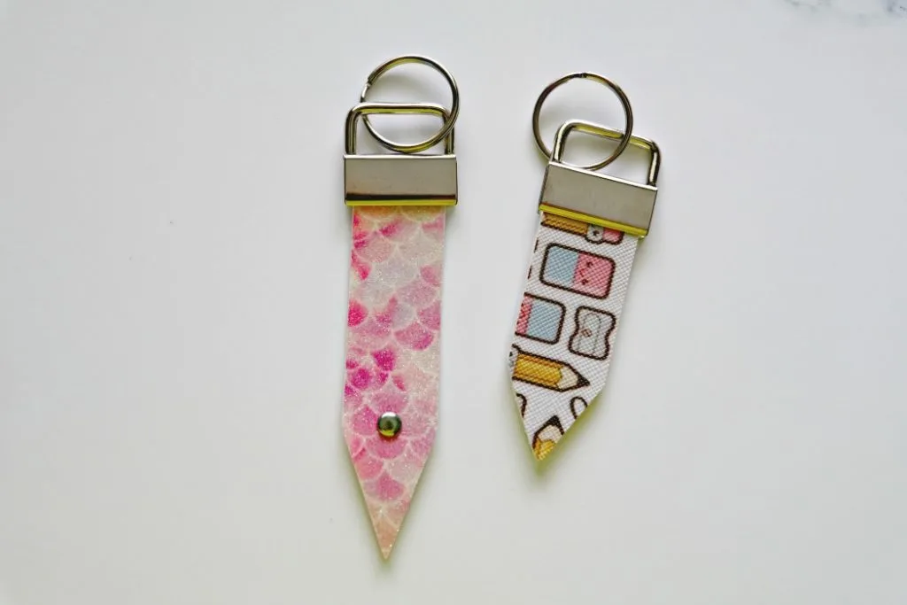 Cricut Faux Leather Key Fob Keychain » The Denver Housewife