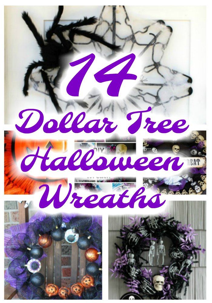 Dollar Tree Halloween Wreaths