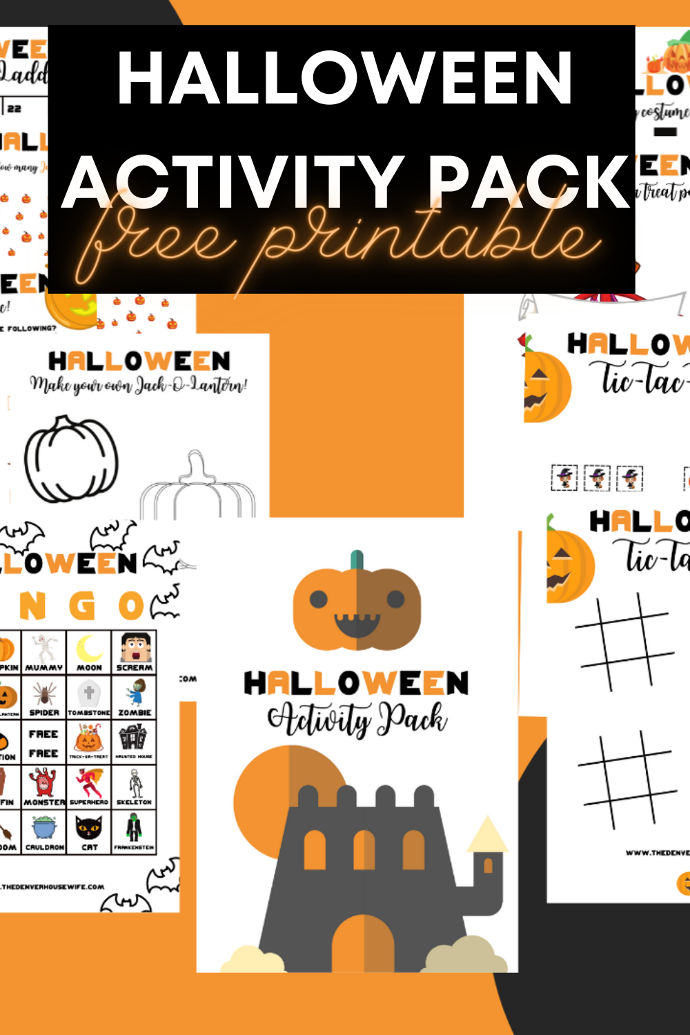 Halloween Activity Pack Free Printable
