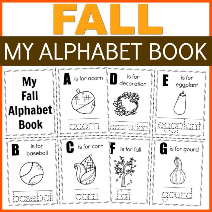 Fall Alphabet ABC Book Printable