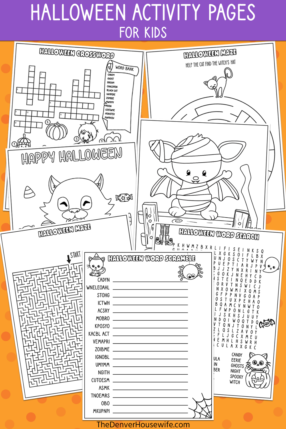 Halloween Activity Pack for Kids