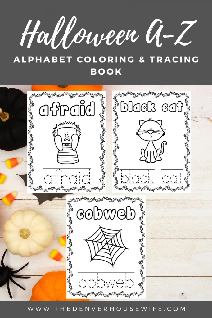 Halloween Alphabet Coloring Book