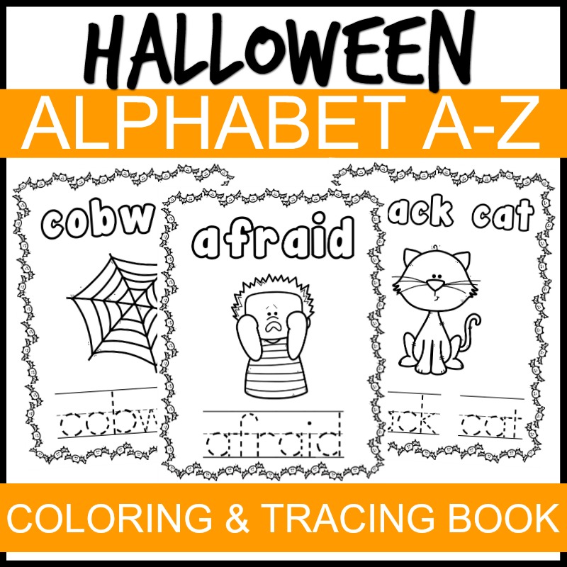 Halloween Alphabet Coloring Book