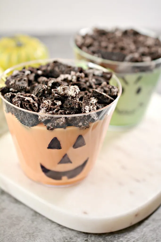 Halloween Monster Dirt Pudding Cups
