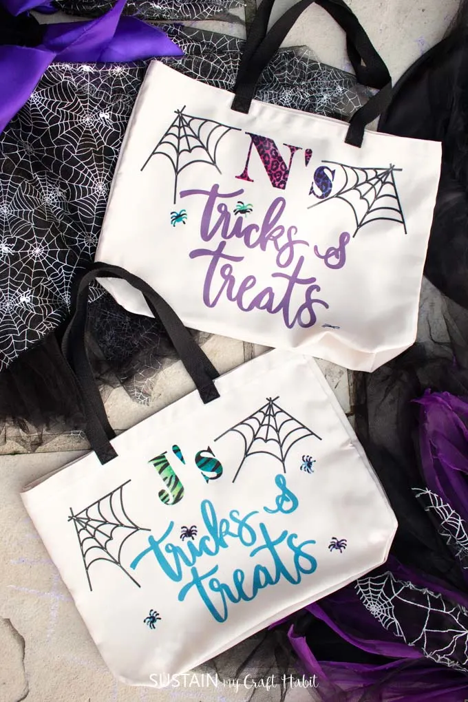 Cricut Halloween Trick or Treat Bags