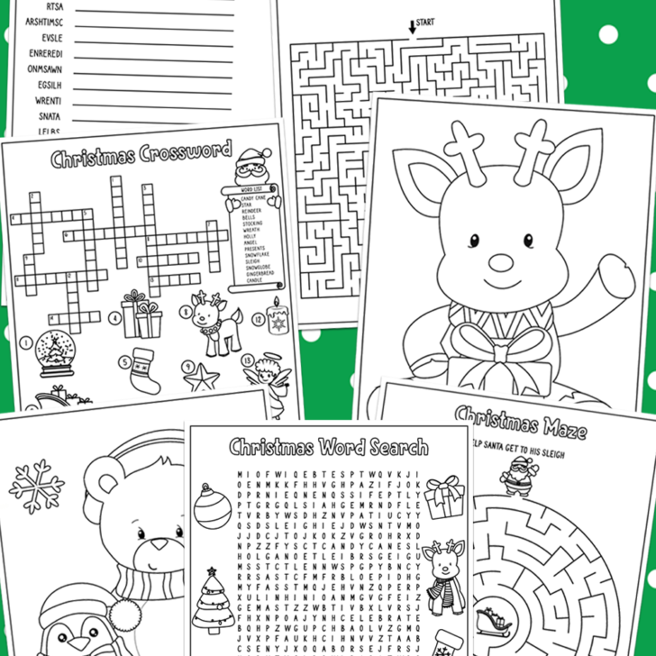 Free Printable Christmas Activity Pack for kids