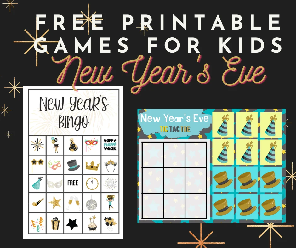 New Year's Eve Bingo Game for Kids - Toddler Approved