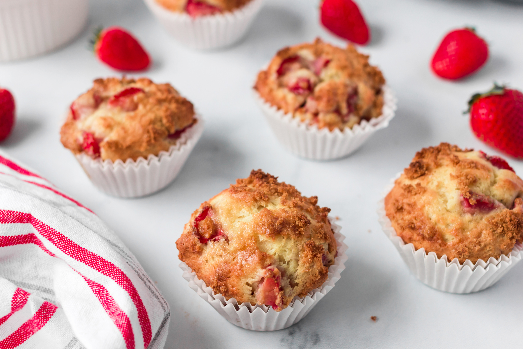 Strawberry Yogurt Muffins