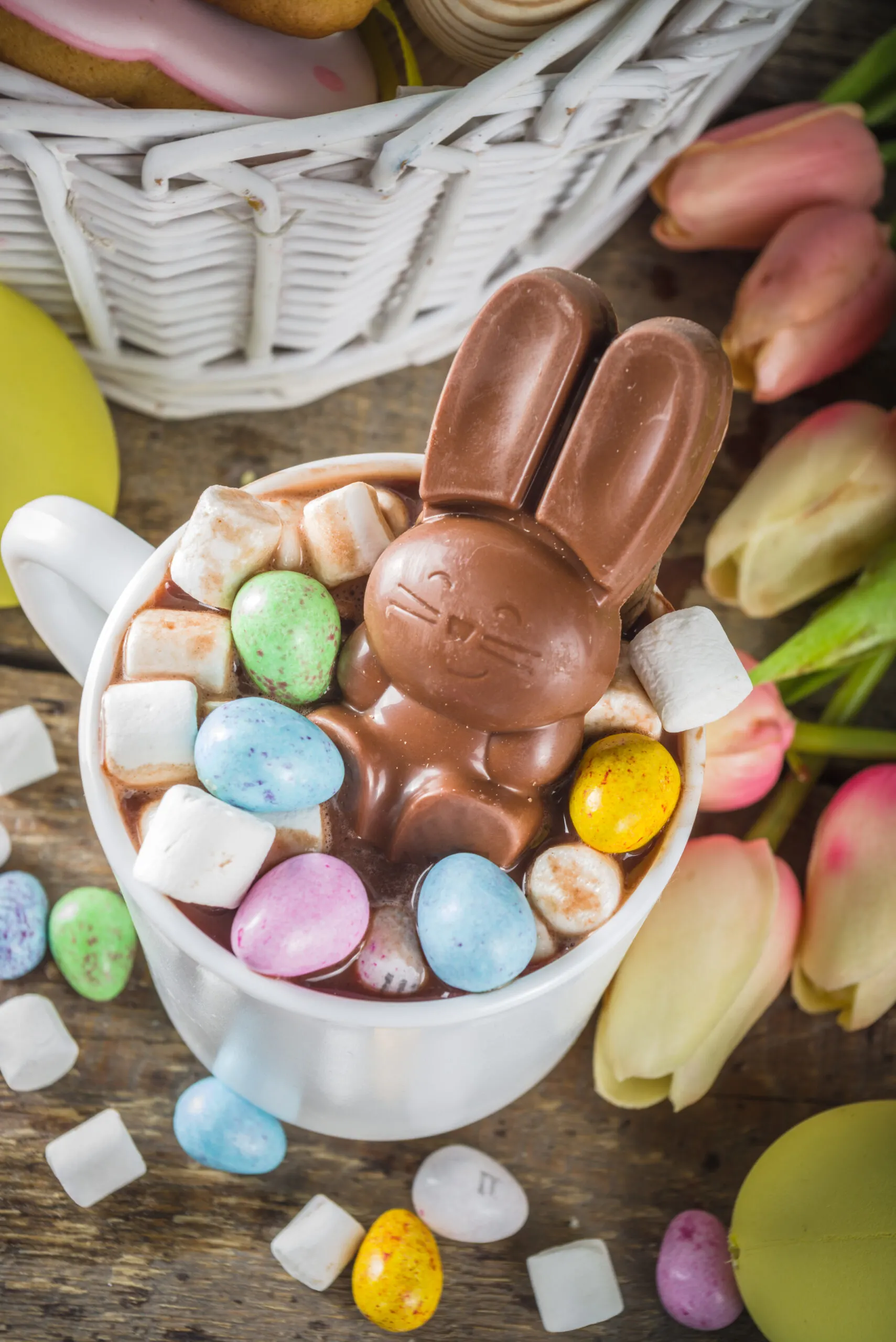 Easter bunny hot chocolate bomb
