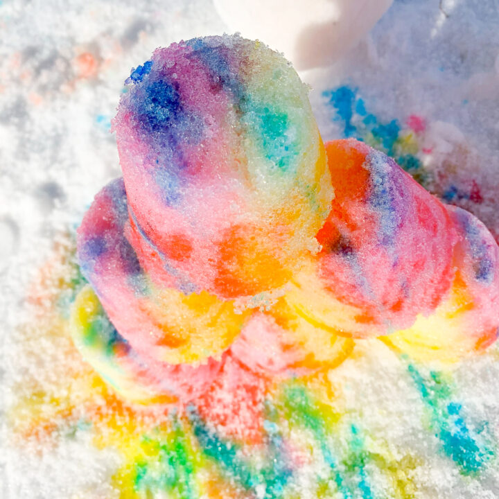 Rainbow Snow Castles