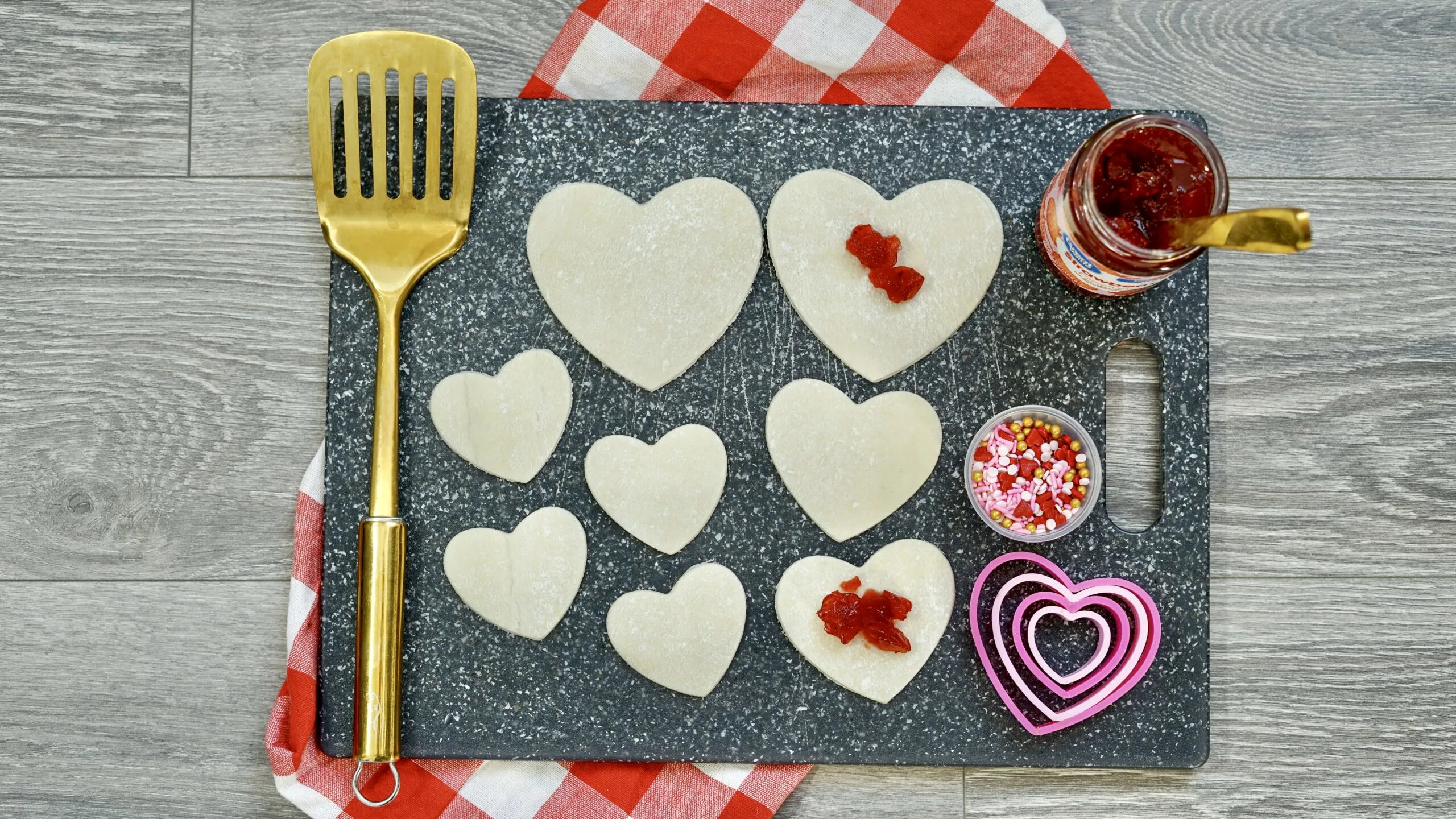 air fryer heart shape pop-tarts