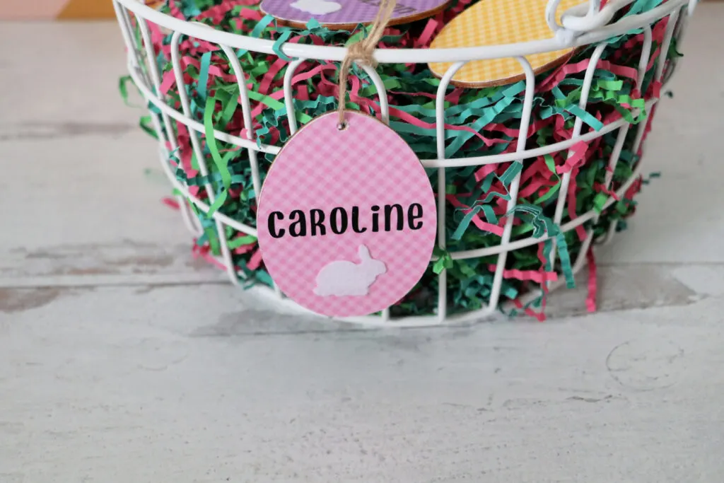 cricut easter basket tags