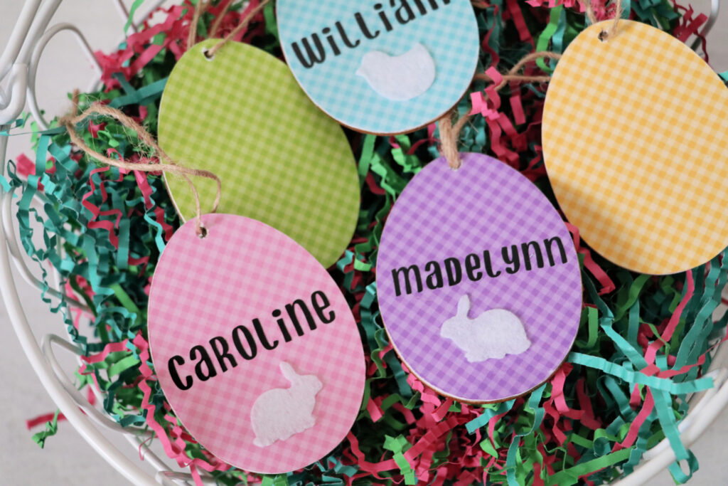 easter basket name tags