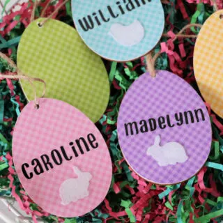 easter basket name tags