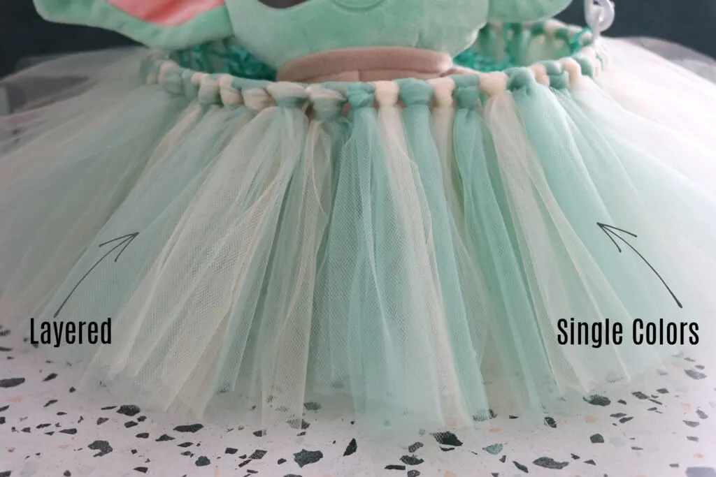 how to layer tulle