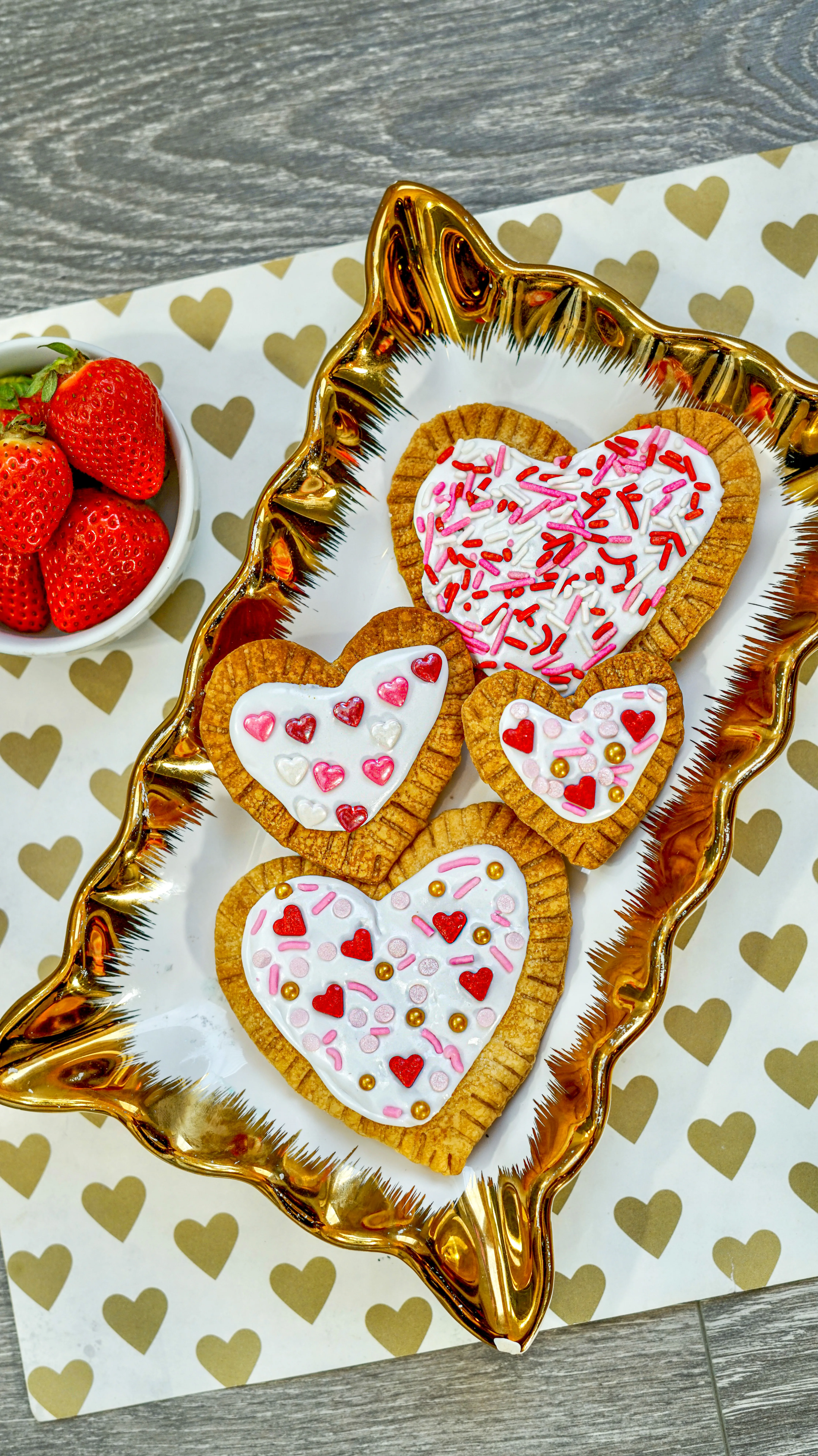 valentine air fryer pop-tarts