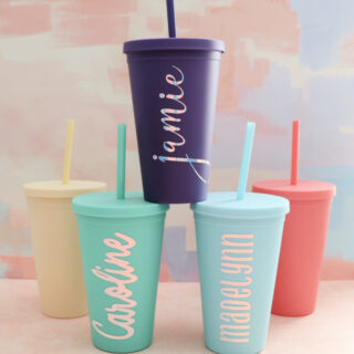 cricut personalized name tumblers