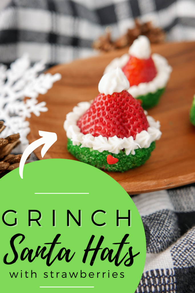 grinch santa hats with strawberries