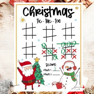 Christmas Tic Tac Toe Printable