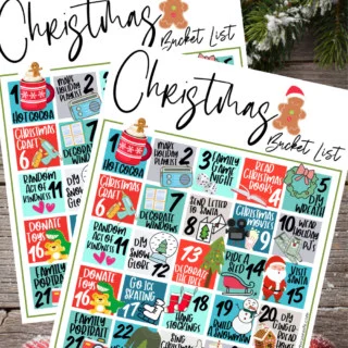 Free Printable Christmas Bucket List