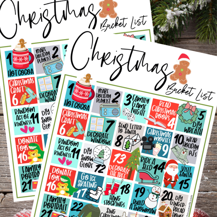 Free Printable Christmas Bucket List for Kids