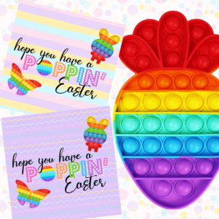 Free Printable Easter Pop It Tag