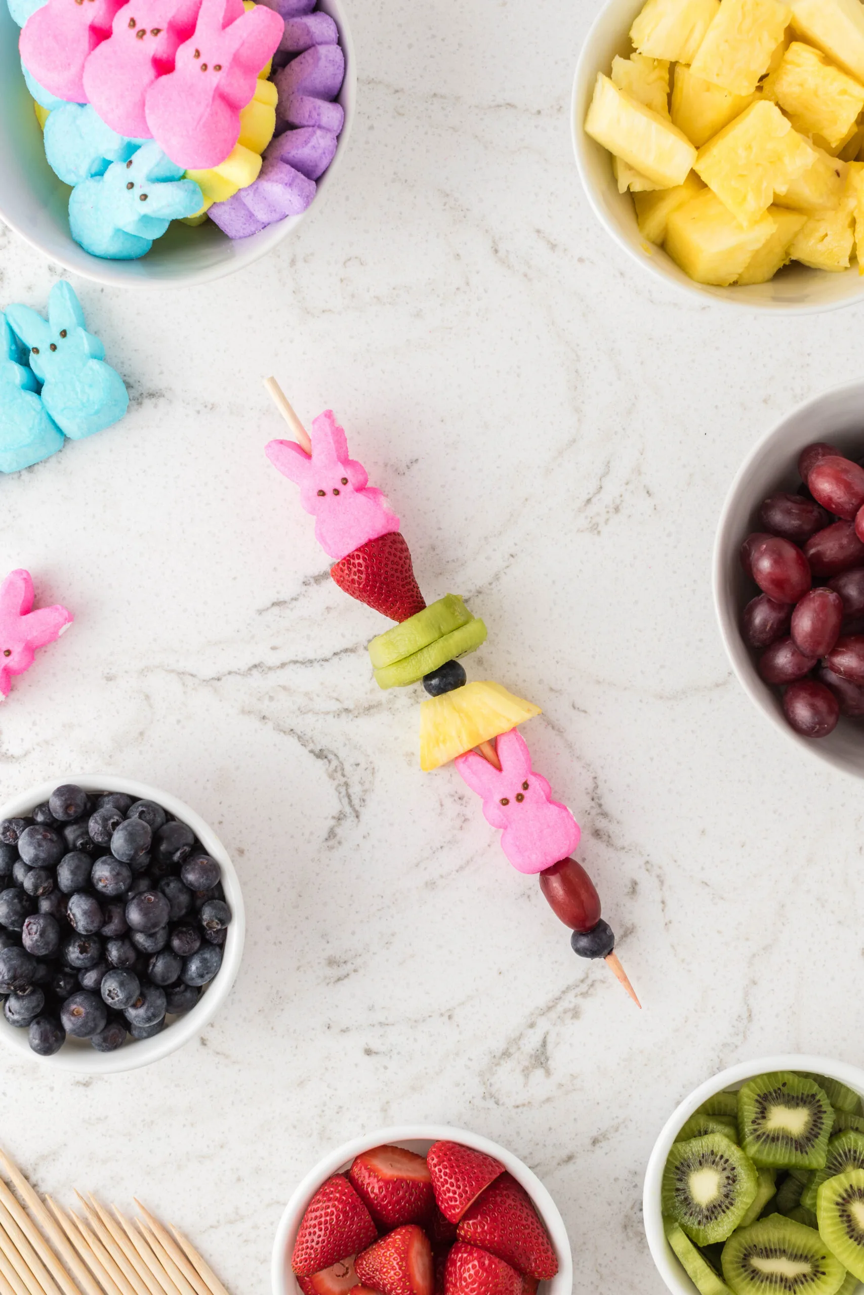 how to make a fruit kabob for easter