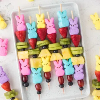 peeps easter fruit kabobs