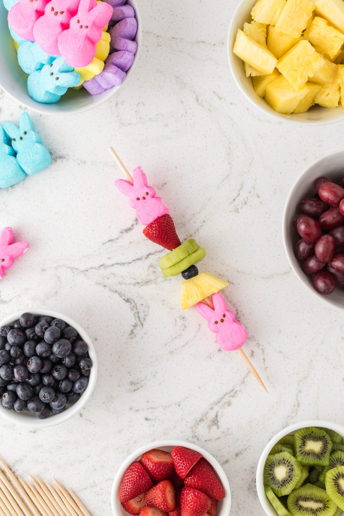 Peeps Fruit Kabobs » The Denver Housewife