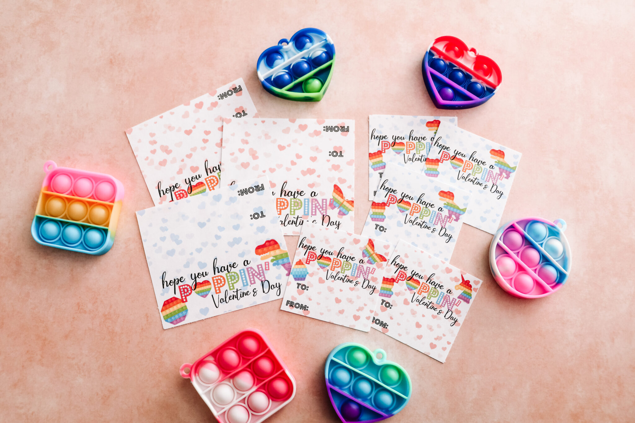 Pop It Valentines for Kids with Free Printable Tags - The Denver Housewife