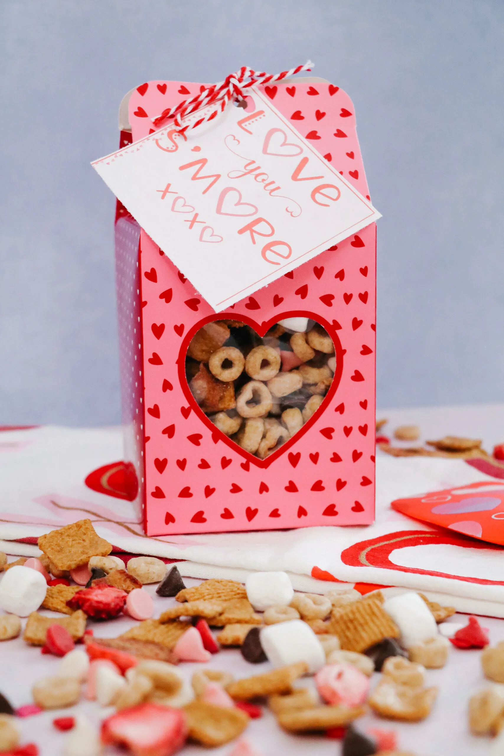 Valentine S'more Snack Mix