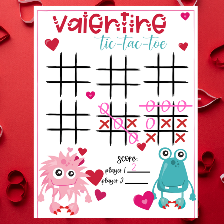 Valentine Tic Tac Toe Printable