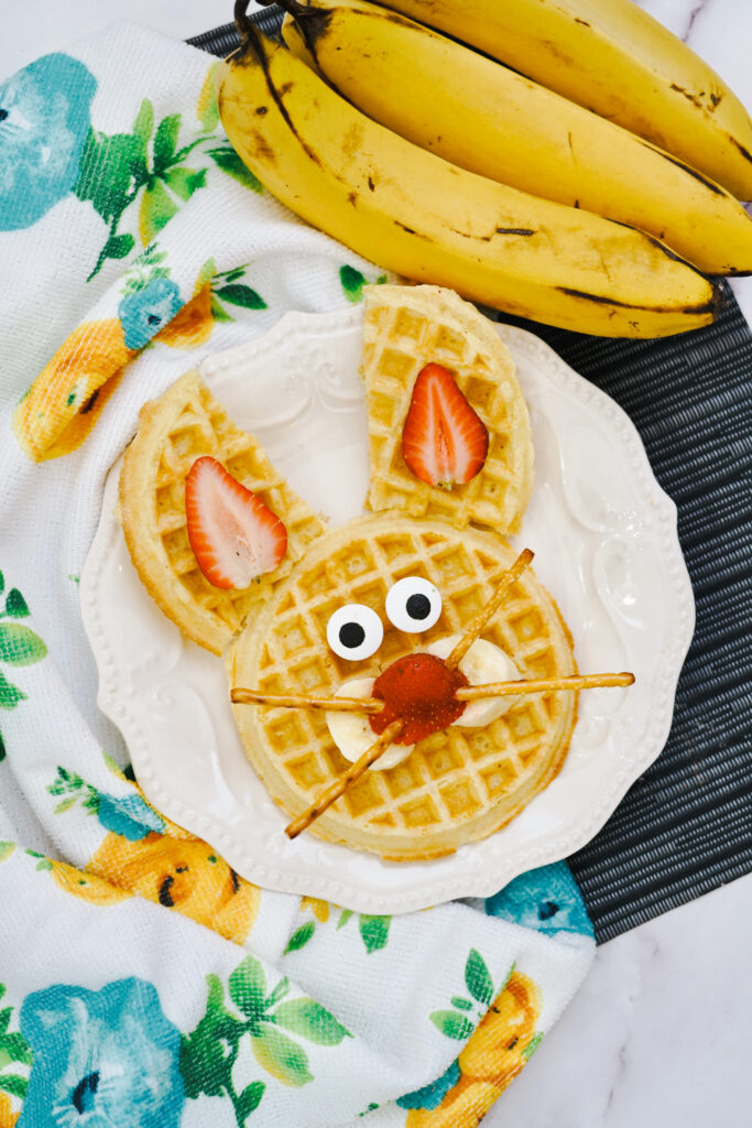 Easy Easter Bunny Waffles
