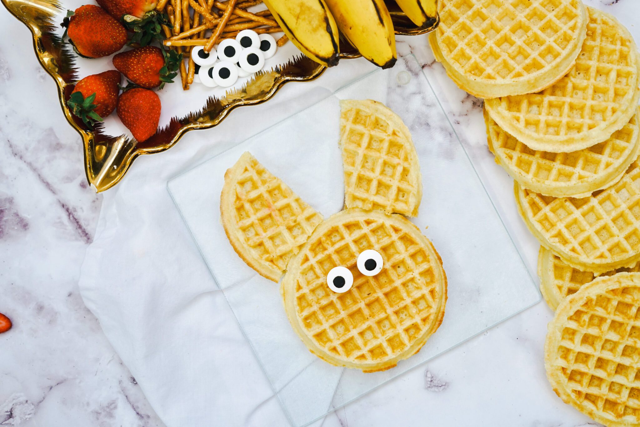 Easy Easter Bunny Waffles » The Denver Housewife