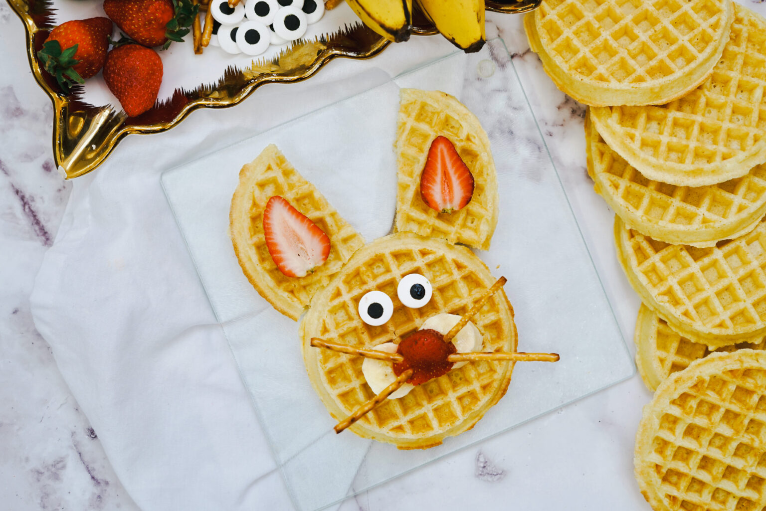 Easy Easter Bunny Waffles » The Denver Housewife