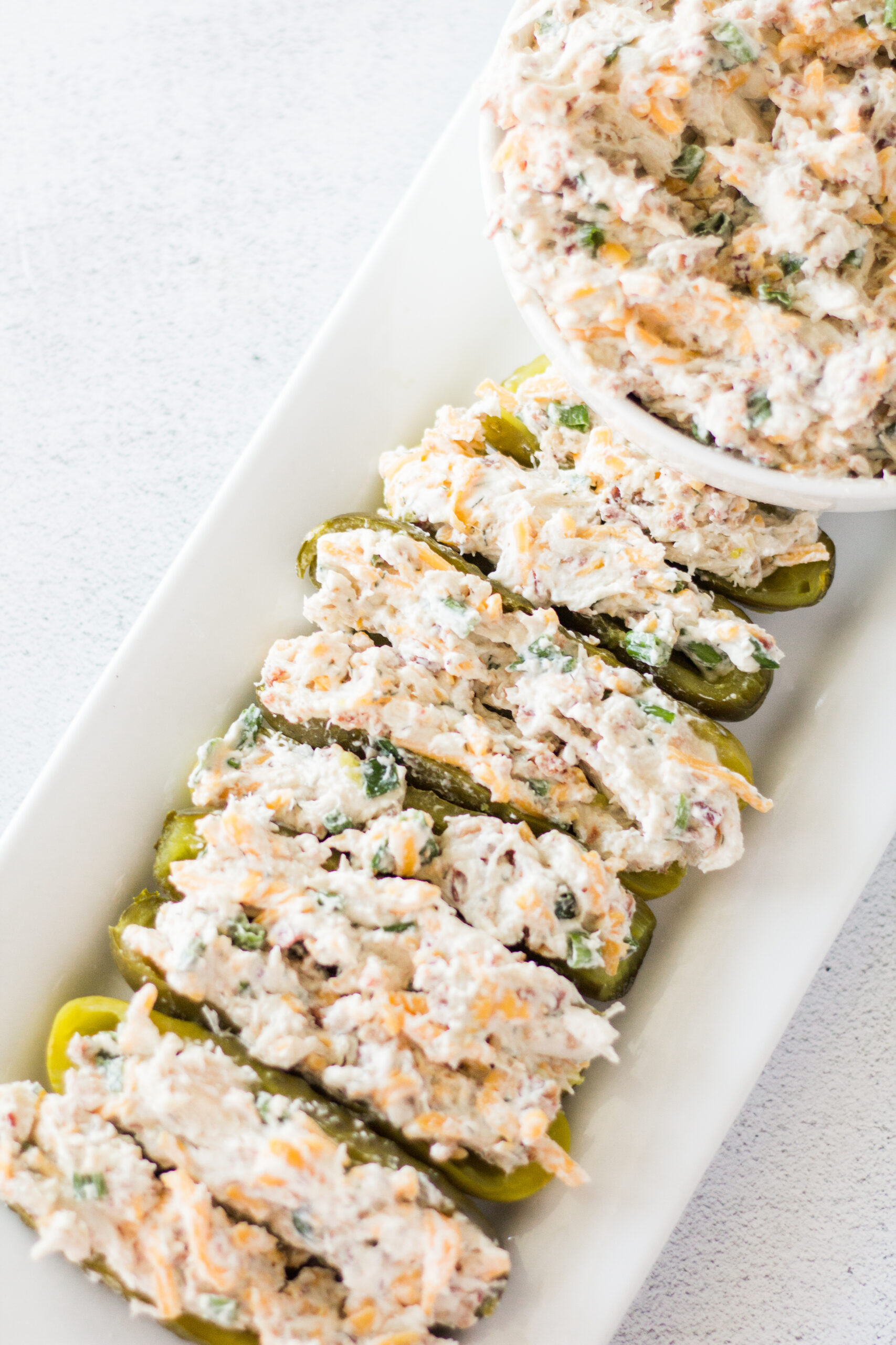 Loaded Chicken Salad Pickle Boats