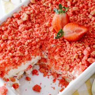 Strawberry Crunch Icebox Cake