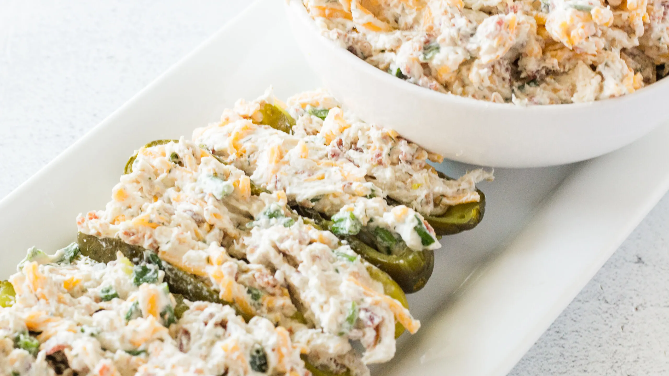 Loaded Chicken Salad Pickle Boats