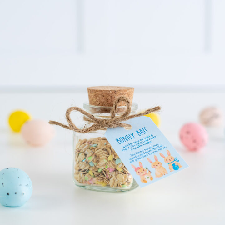 Easter Bunny Bait for Yard w/ Free Printable Tag