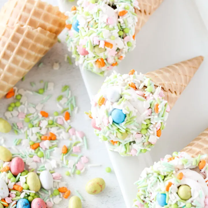 Easter Cheesecake Cones