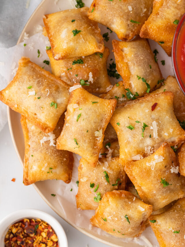 Air Fryer Garlic Parmesan Pizza Rolls