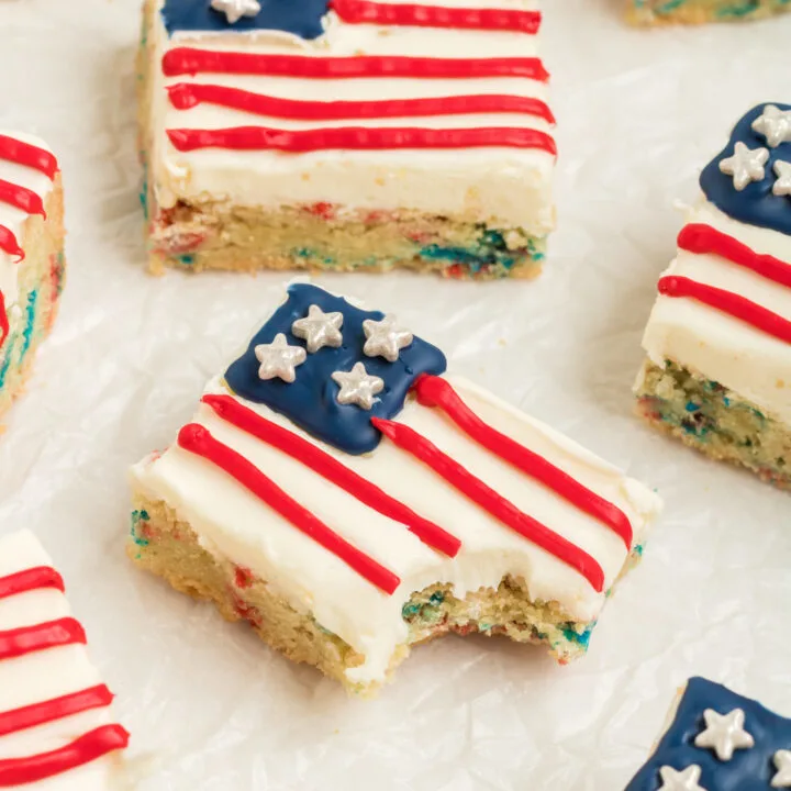 American Flag Sugar Cookie Bars