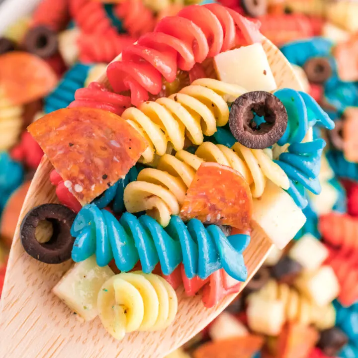 Patriotic Pasta Salad