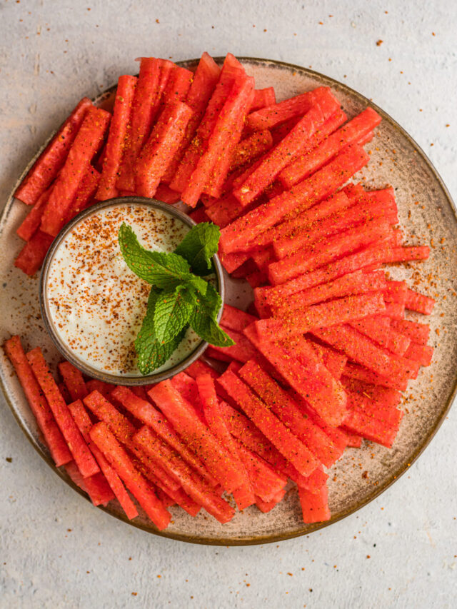 Watermelon Sticks with Creamy Citrus Dip